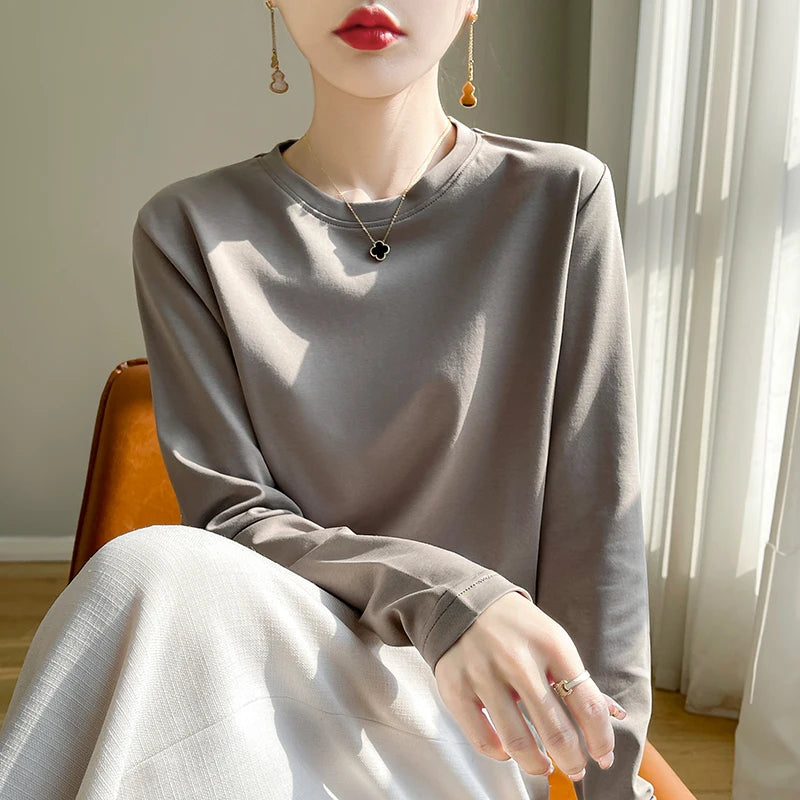 100% Cotton Long-Sleeved T-Shirt