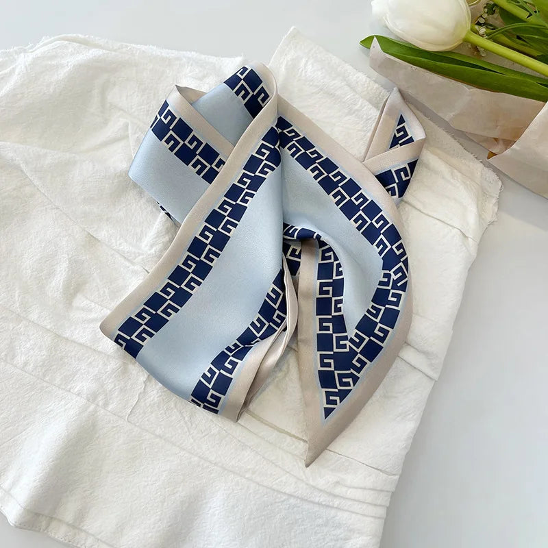 Silk Scarf Hair Band Ribbon