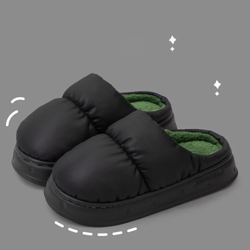 Waterproof cotton slippers