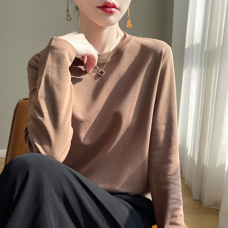 100% Cotton Long-Sleeved T-Shirt