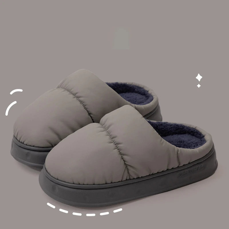 Waterproof cotton slippers