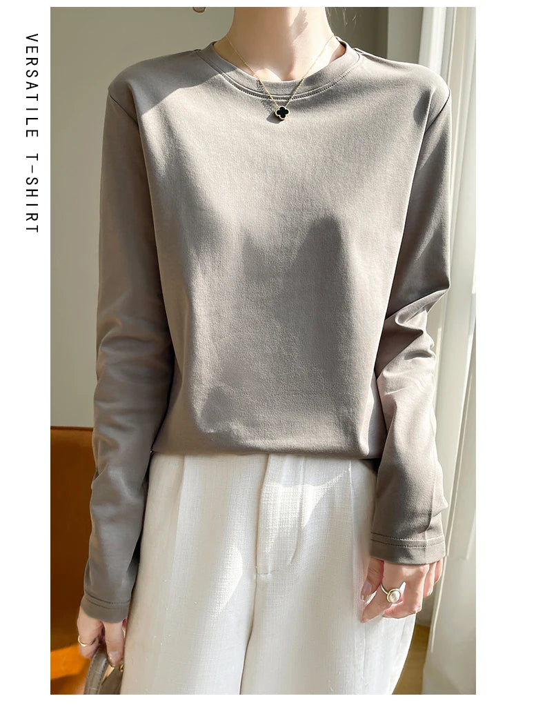 100% Cotton Long-Sleeved T-Shirt