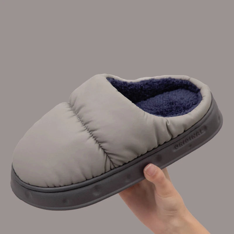Waterproof cotton slippers