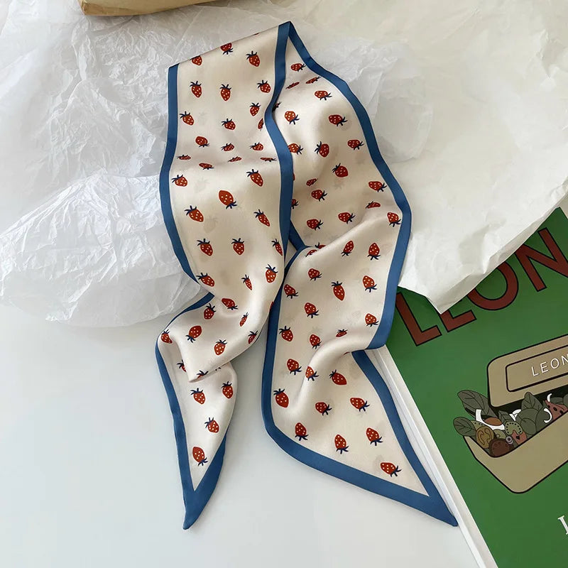 Silk Scarf Hair Band Ribbon