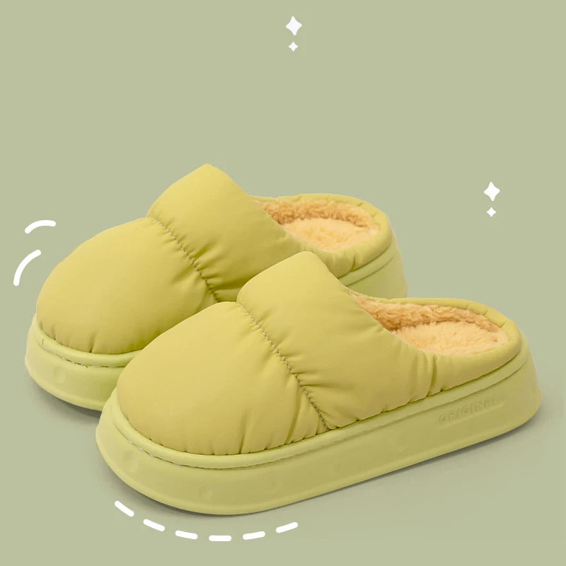 Waterproof cotton slippers