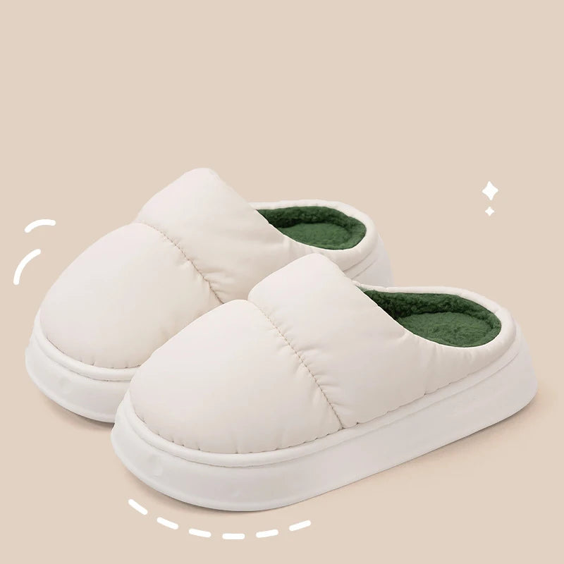 Waterproof cotton slippers